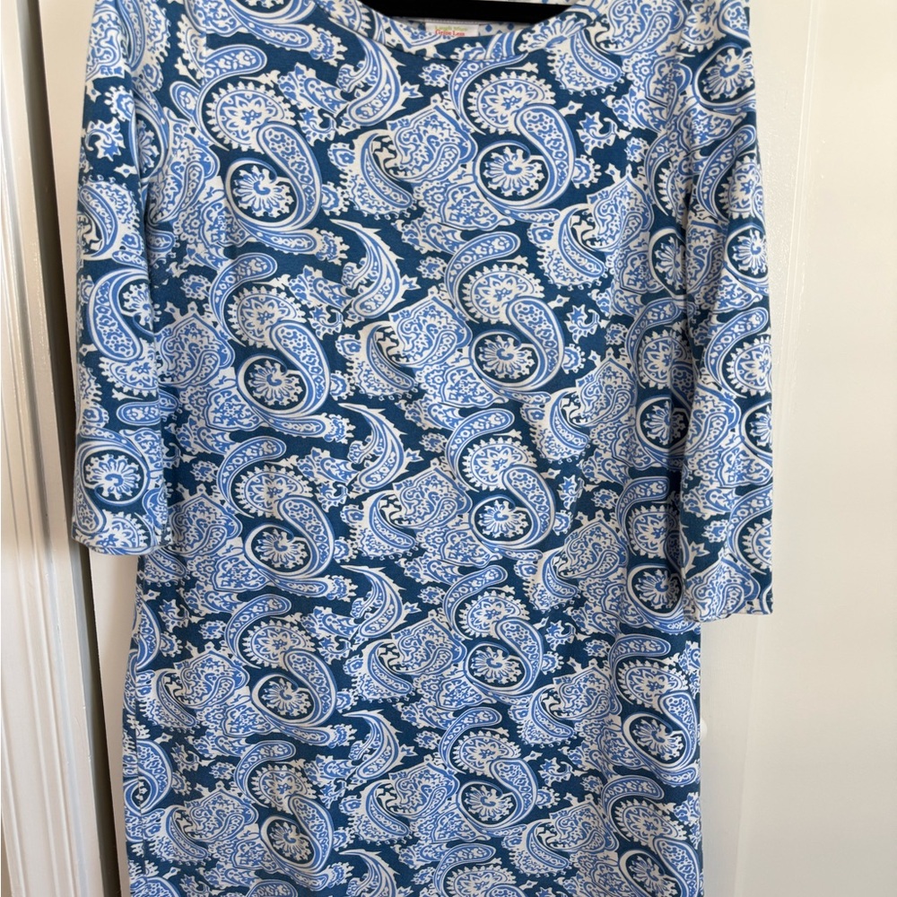 Gretchen Scott Magpie Dress Plentiful Paisley Stretch Sz LG